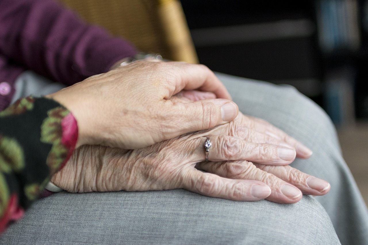 elderly care hands