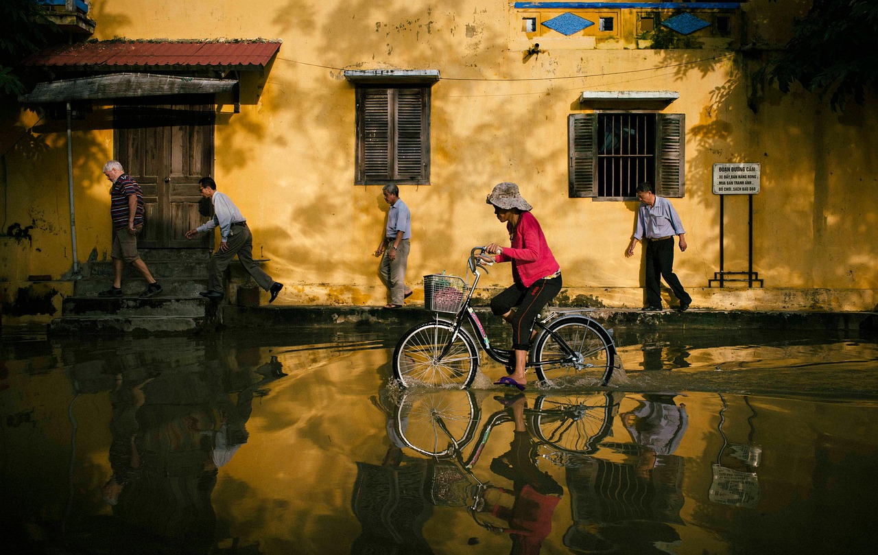 flooded street Spain