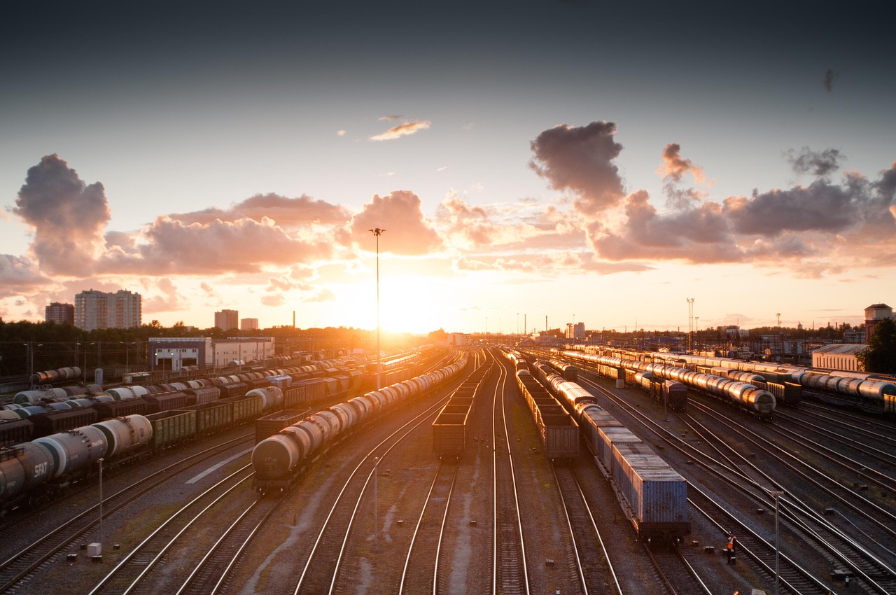 freight train railway